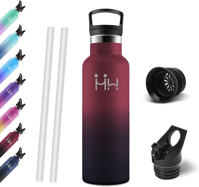 Detalle de Motswedi Gourde 750 ml sans BPA rouge noir