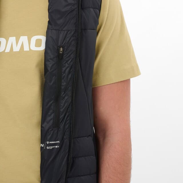 Detalle 2 de Salomon RFLX VEST M Chaqueta aislada con capucha para hombre