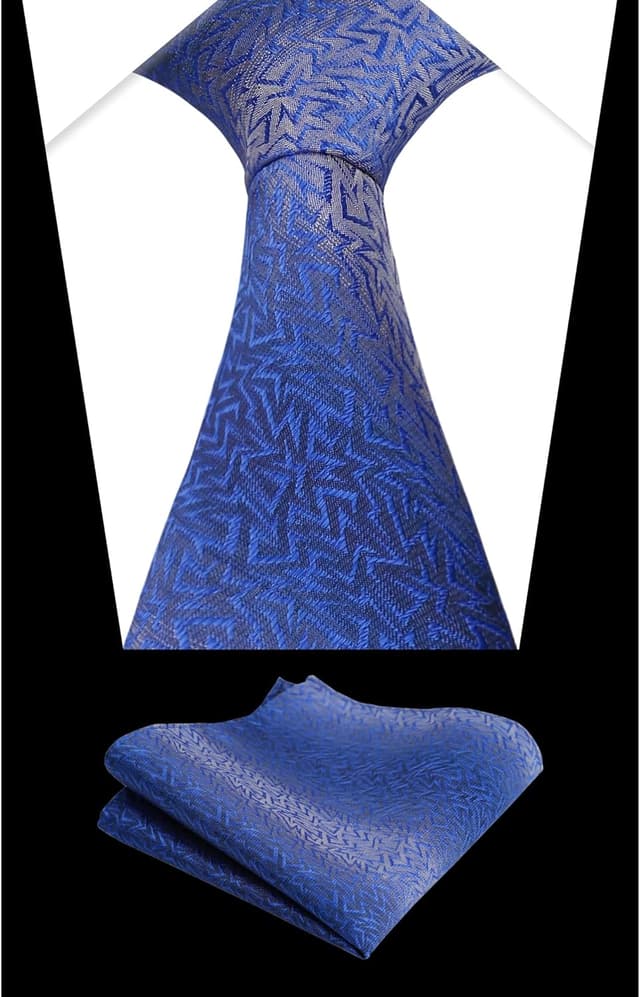 Detalle 2 de Alizeal Mens solid tie set 8x150 cm