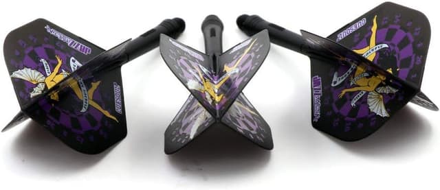 Detalle de CUESOUL – Ensemble de 3 fléchettes avec arbre intégré et volants, forme standard