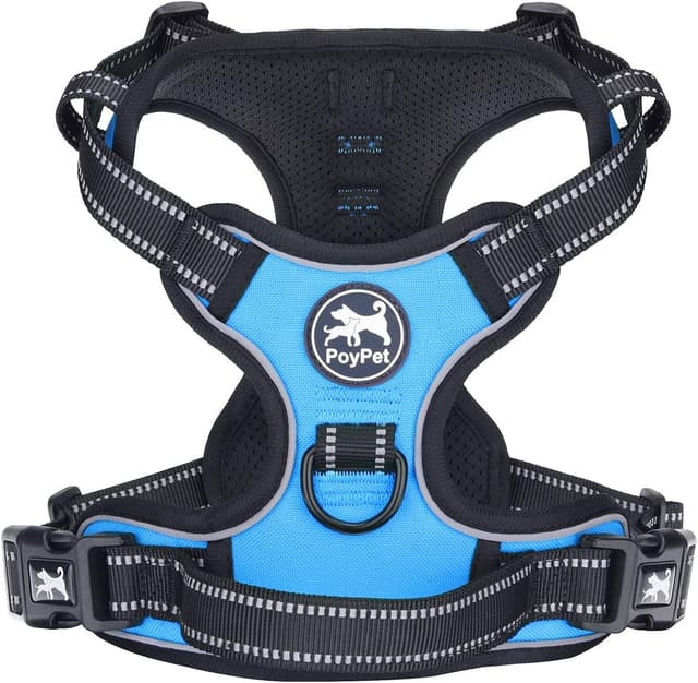 Detalle de PoyPet No Pull Hundegeschirr Blau Größe M