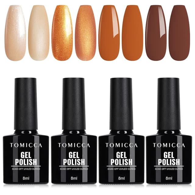 Detalle de TOMICCA Night Glow Nagellack Set 6 Farben