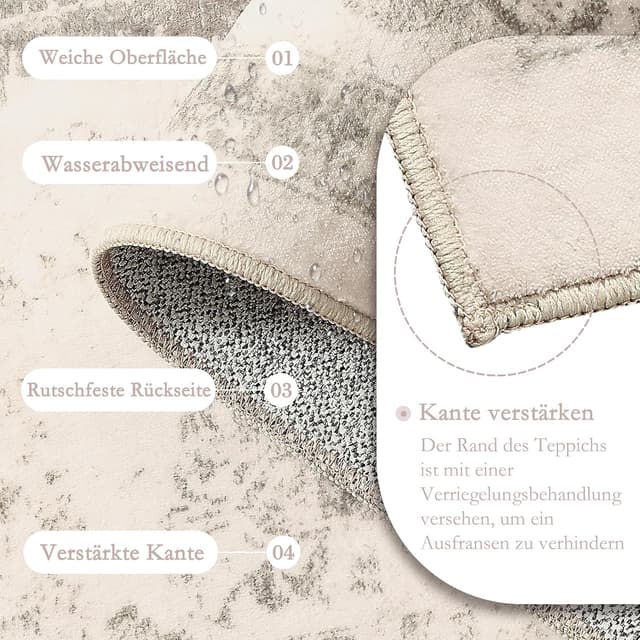 Detalle 2 de HUGEAR Vintage Beige Teppich 240x300 cm