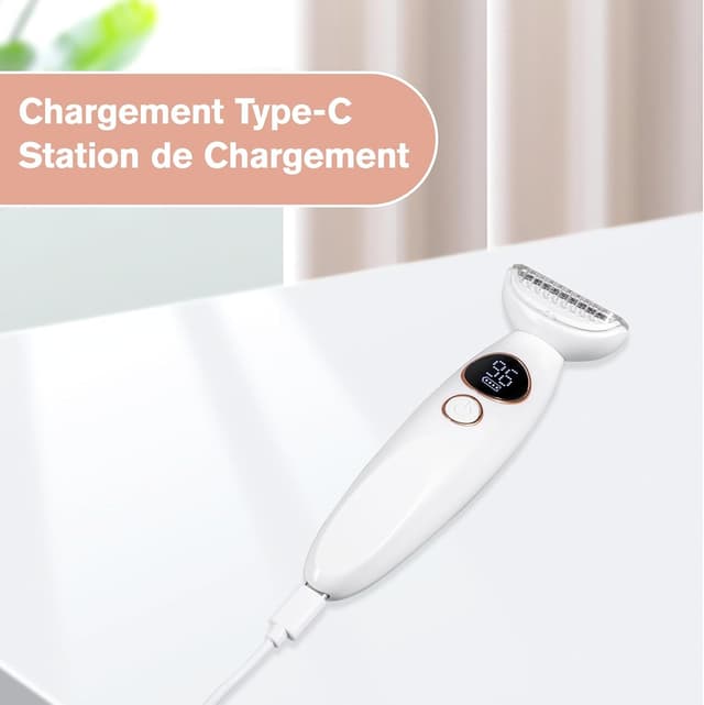 Detalle de Carehabi Tondeuse Bikini & Rasoir Électrique Femme 5 en 1 étanche IPX7