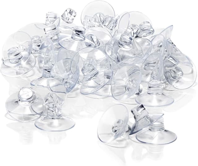 Detalle de com-four® 60 ventose con passacavo per lucine e decorazioni per finestre (supporto ventosa Ø 45 mm)