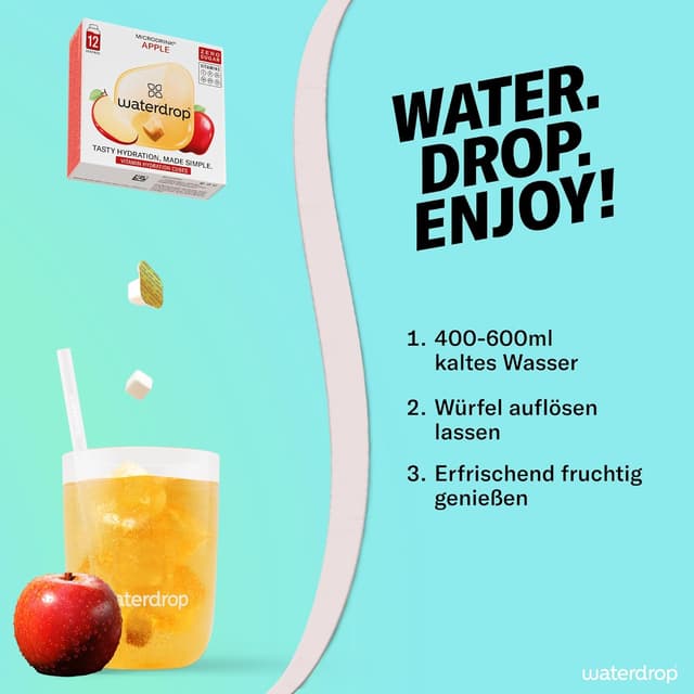 Thumbnail 4 de waterdrop Apfel & Beeren Mix 48 Würfel 🥤