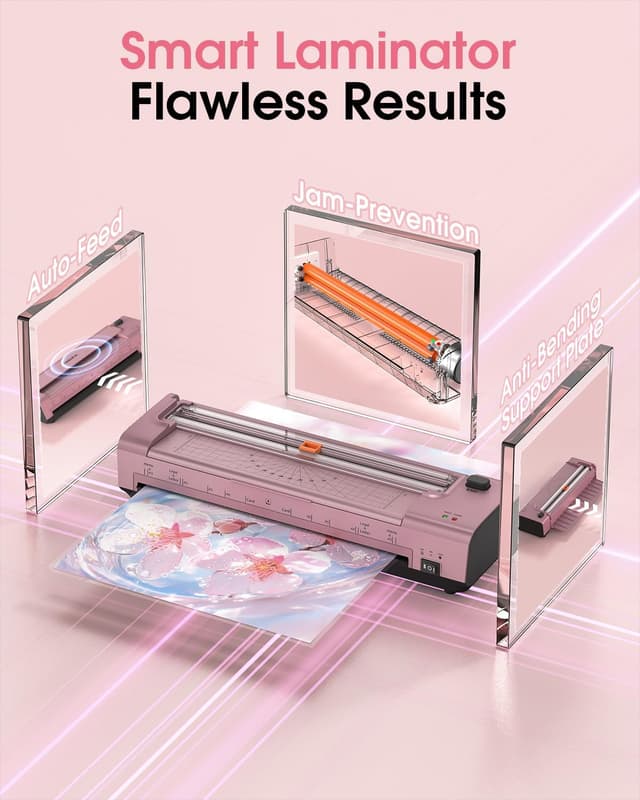 Detalle de OidoZac A3 laminator with 20 pouches