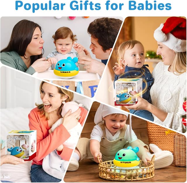 Thumbnail 6 de Baby Light Up Bath Toys whale 1-3 years