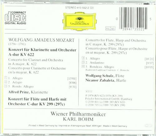 Thumbnail 1 de Deutsche Grammophon Mozart: Clarinet Concerto K.622