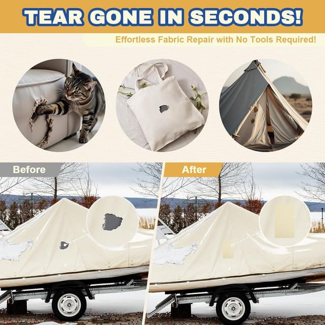 Detalle 2 de Xroam toppe adesive tessuti 21x30 cm