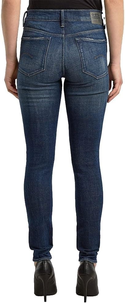 Detalle 2 de G-Star Damen 3301 Skinny Jeans – klassische 5-Taschen-Jeans mit High-Waist-Schnitt