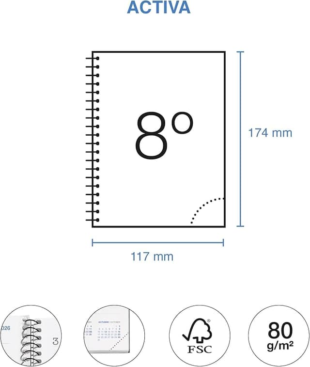 Thumbnail 6 de Miquelrius Agenda Escolar 2025–2026, Día página 117 x 174 mm