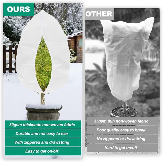 Thumbnail 4 de 2 PACK Plant Covers 120x180cm frost protection for plants