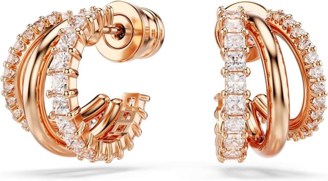 Imagen de Swarovski Pendientes aro Hyperbola Mini, blancos 💍 en OfertitasTOP