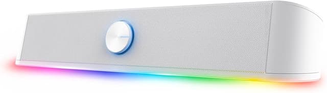 Detalle de GXTrust Rhox 1619W Barra de Sonido RGB para PC 🎵