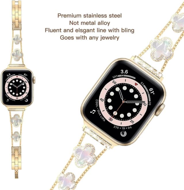 Thumbnail 3 de Musk-MSKR Diamond Metal Band for Apple Watch