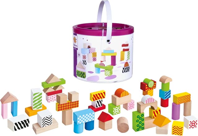 Imagen de Eichhorn Color Holzbausteine 50 Stück Birkenholz en OfertitasTOP