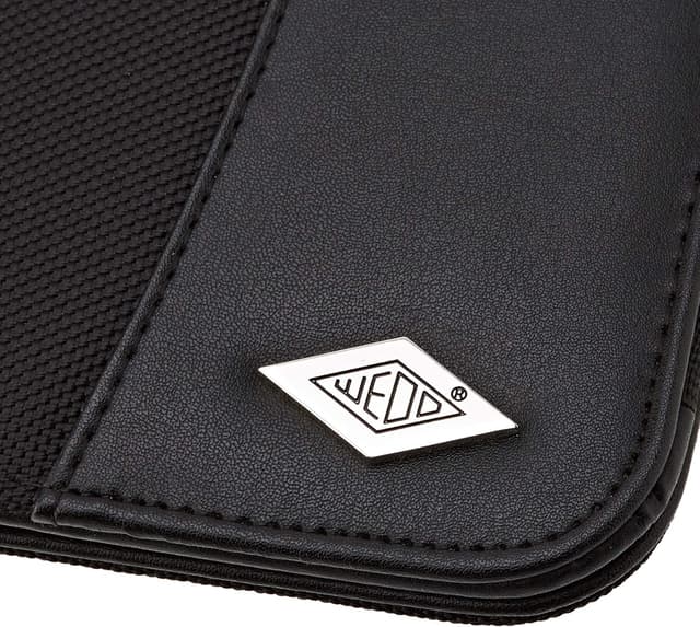Detalle 2 de Wedo 0585801 Elegance cartella per appunti A5 in finta pelle e nylon, colore nero