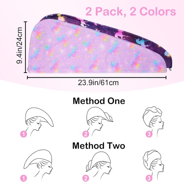 Thumbnail 6 de Basumee Microfiber Hair Towel Wrap 23.9 x 9.4