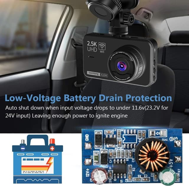 Detalle de Upgraded Dash Cam Hardwire Kit 13ft cable