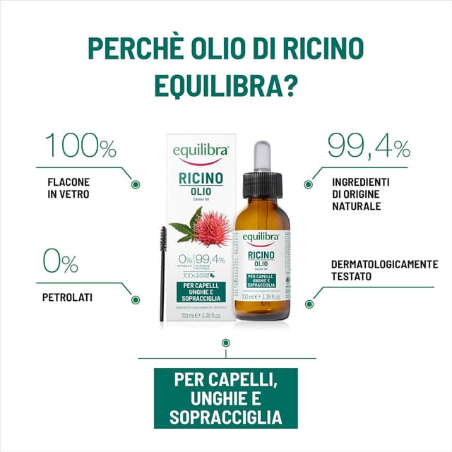 Thumbnail 2 de Equilibra Olio di Ricino 100 ml per capelli