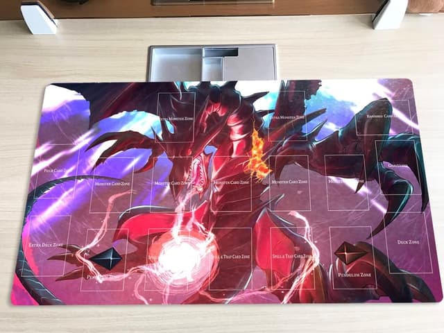 Detalle de Mlikemat New Playmat Red-Eyes Black Dragon (ZD039-770-A) with zones and free bag