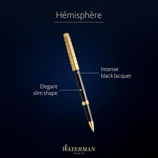 Detalle 2 de Waterman Hémisphère roller opera nera e oro