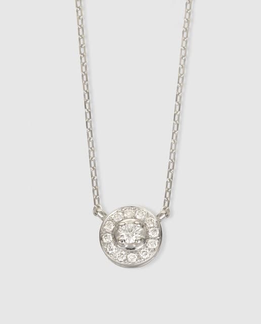Detalle de Luzz Colgante oro blanco y diamantes 💎