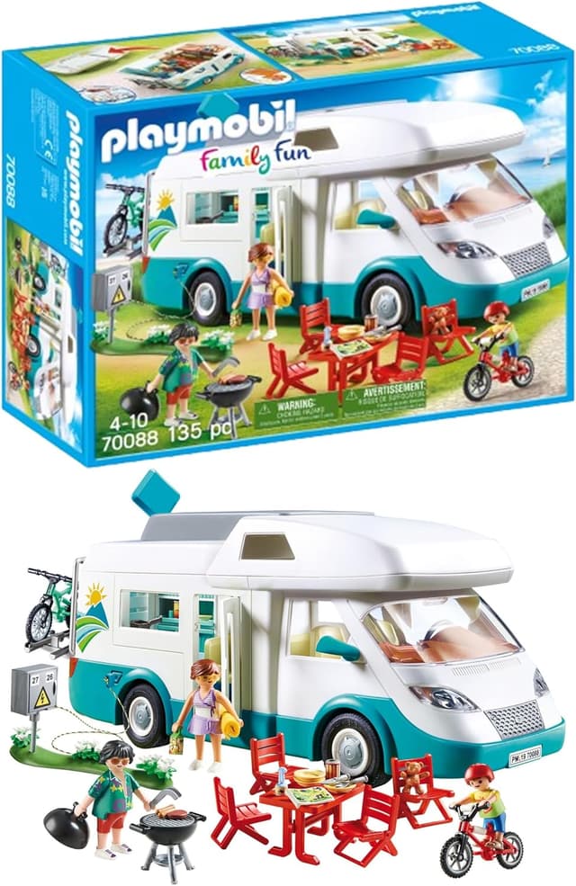 Detalle de PLAYMOBIL 70088 Caravana de Verano para niños desde 4 años