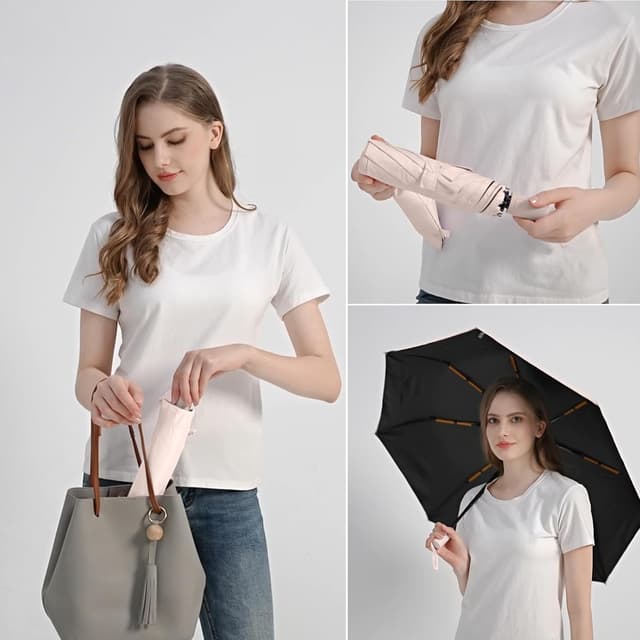 Detalle de BAODINI UV protection travel umbrella 42 inch