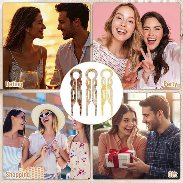 Thumbnail 6 de Set Aucuu da 6 forcine per capelli (metallo e tartaruga) per chignon, updo e twist