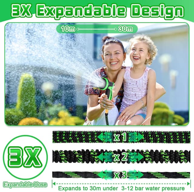 Detalle de Expandable Garden Hose Pipe 100ft 30m