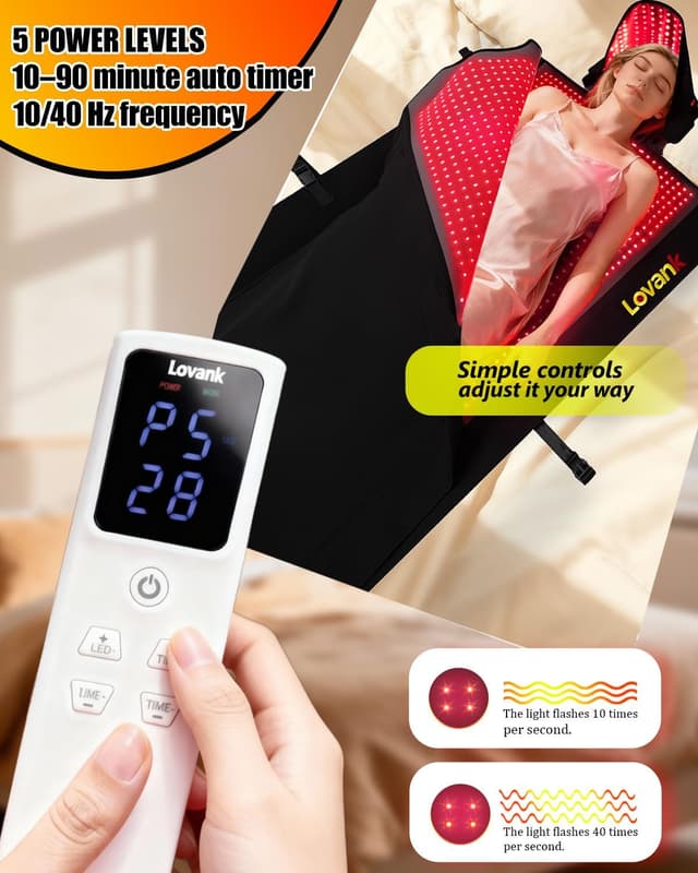 Thumbnail 5 de Lovank Red Light Therapy Mat 81"×33"