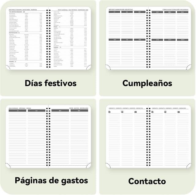 Thumbnail 4 de FEKSINO Agenda 2026 Semana A4 Marrón