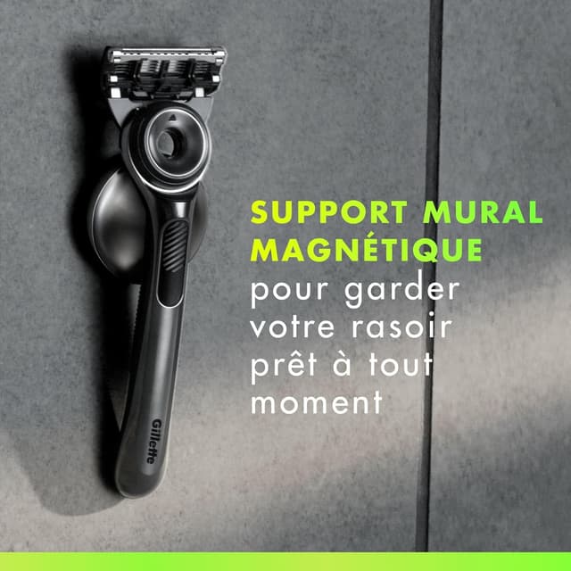 Detalle de Gillette Labs rasoir pour homme avec barre exfoliante, manche réutilisable et cartouche de recharge