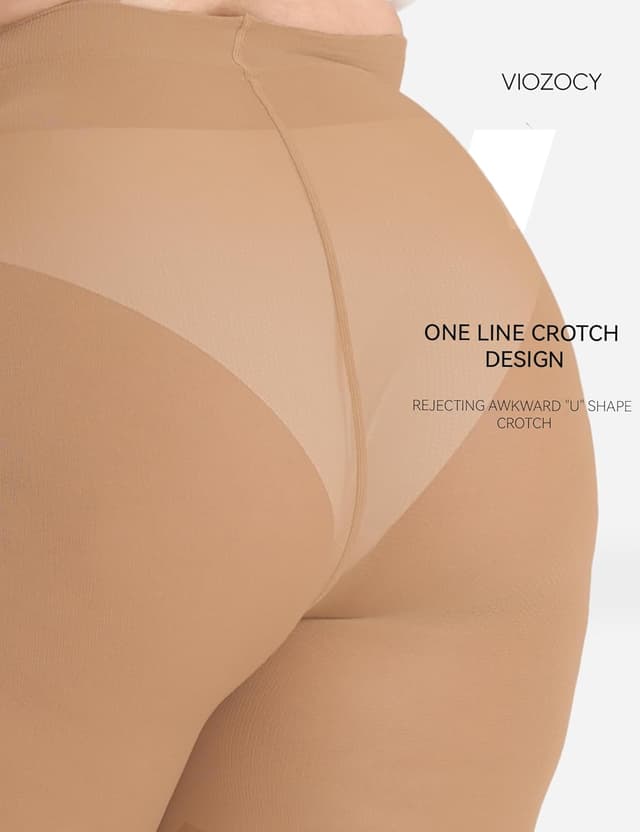 Thumbnail 4 de Viozocy Collant Donna Taglie Forti Vita Alta XL‑4XL