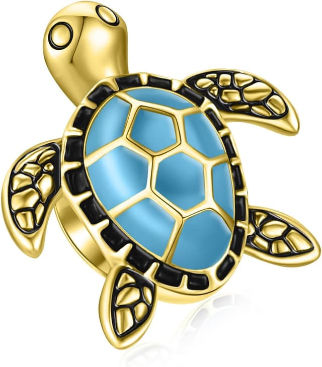 Detalle de SEVENWELL Schildkröte Muschel Ozean Charm aus vergoldetem 925 Sterling-Silber (nickelfrei) für Pandora