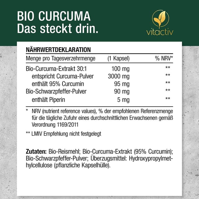 Thumbnail 6 de VITACTIV Bio Curcuma 3000 Hochdosiert