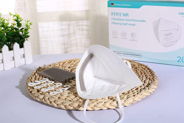 Detalle 2 de EUROPAPA FFP2 Maske „Europapa“ (Unisex) im 20er Pack – FFP2 nach EN149:2001+A1:2009