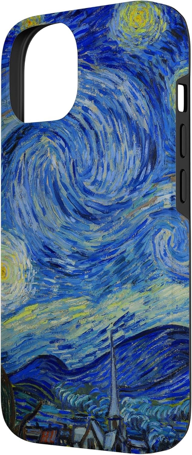 Detalle 2 de Custodia iPhone 14 Van Gogh La Notte Stellata