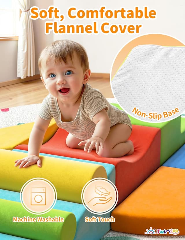 Thumbnail 3 de Twinkoo Extra Large Foam Climbing Set 8