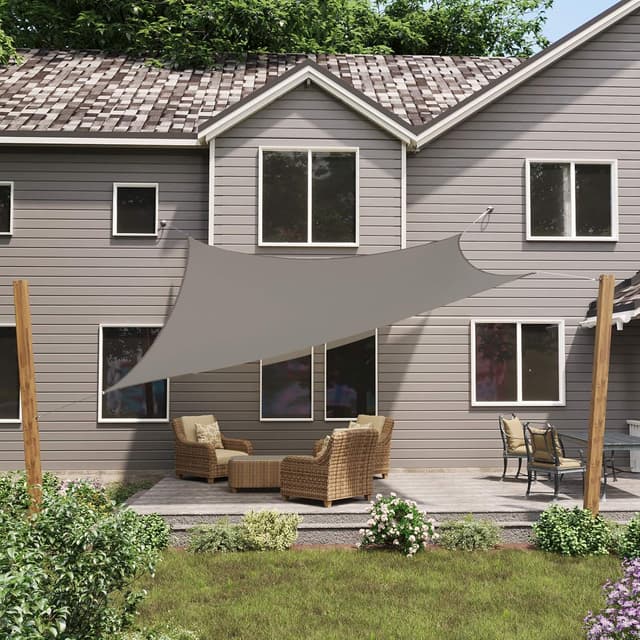 Detalle 2 de LARMNEE PES vela ombreggiante 3x3 m con protezione UV 93% e occhielli metallici