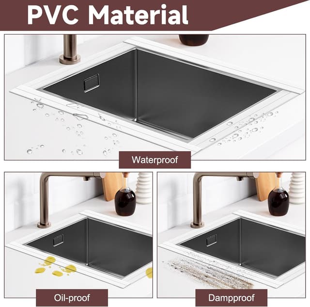 Detalle de Mokani Bath Sealant Strip 11 ft bathroom tape