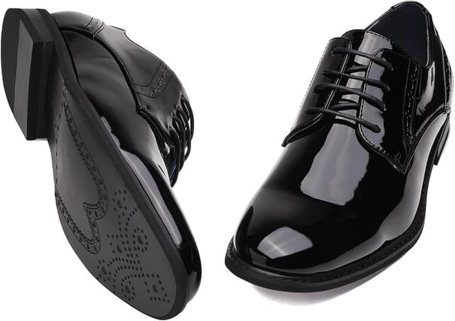 Detalle 2 de Bruno Marc Men's Leather Lined Dress Oxfords Shoes 👞