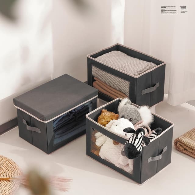 Thumbnail 4 de Homsorout Fabric Storage Bins, 3-Pack ⚙