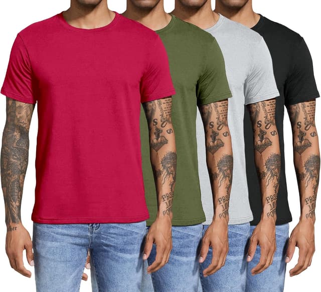 Detalle de Boyzn Herren T-Shirts 4er Pack Baumwolle