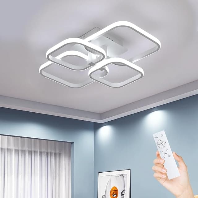 Detalle de Comely 48W Lámpara LED de Techo Cuadrados 📡