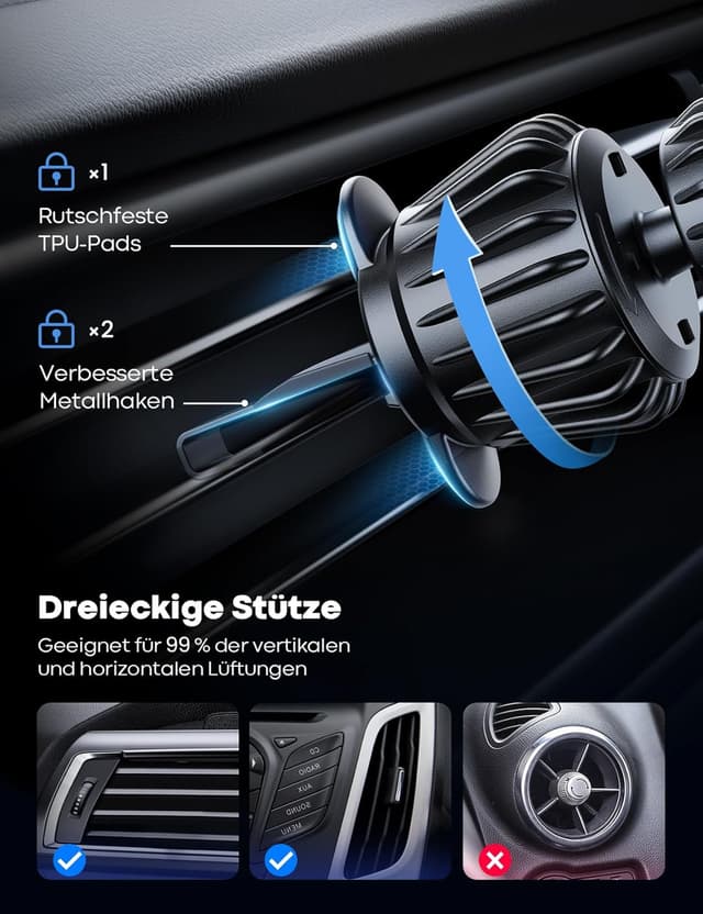 Thumbnail 4 de Lamicall MagSafe Autohalterung mit 20× N52 Magneten