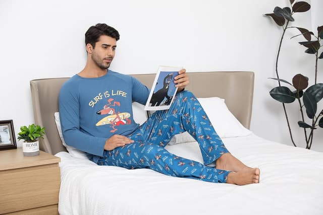 Thumbnail 3 de Jahetuul Pijama Hombre Invierno Algodón