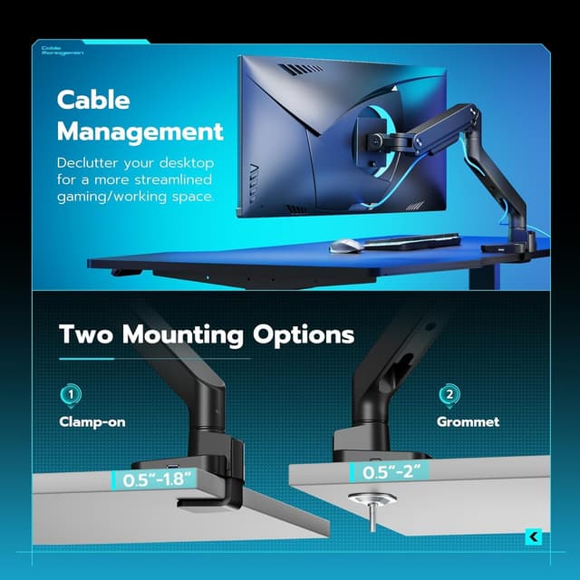 Thumbnail 6 de ARES WING Ultrawide Monitor Arm 44 lbs
